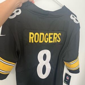 NFL Black and Gold Jersey with Number 8